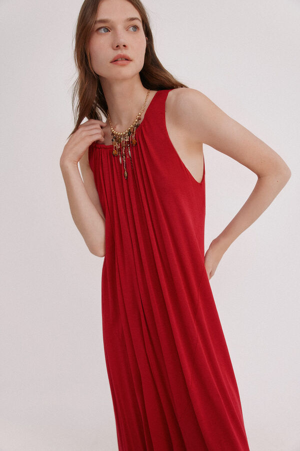 Hoss Intropia Arlet. Vestido comprido Vermelho