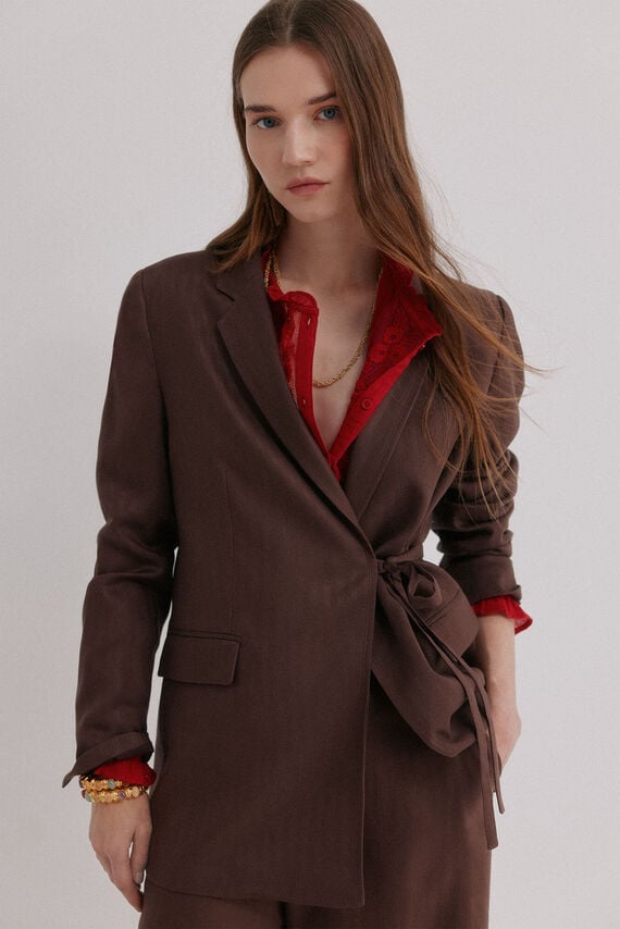 Elaine. Blazer cuello solapa