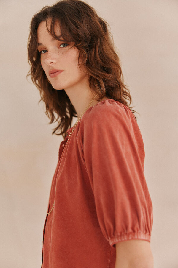 Hoss Intropia Fiona. T-shirt blouse Coral