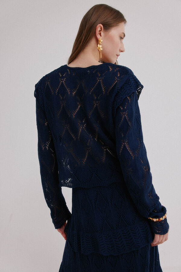 Hoss Intropia Iria. Top vazado Azul