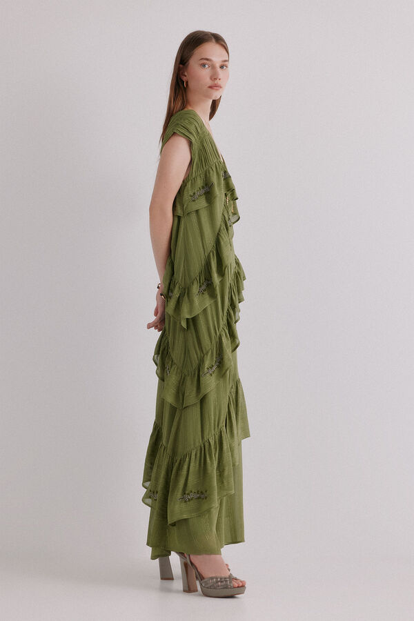 Hoss Intropia Adèle. Vestido bordado Amarillo