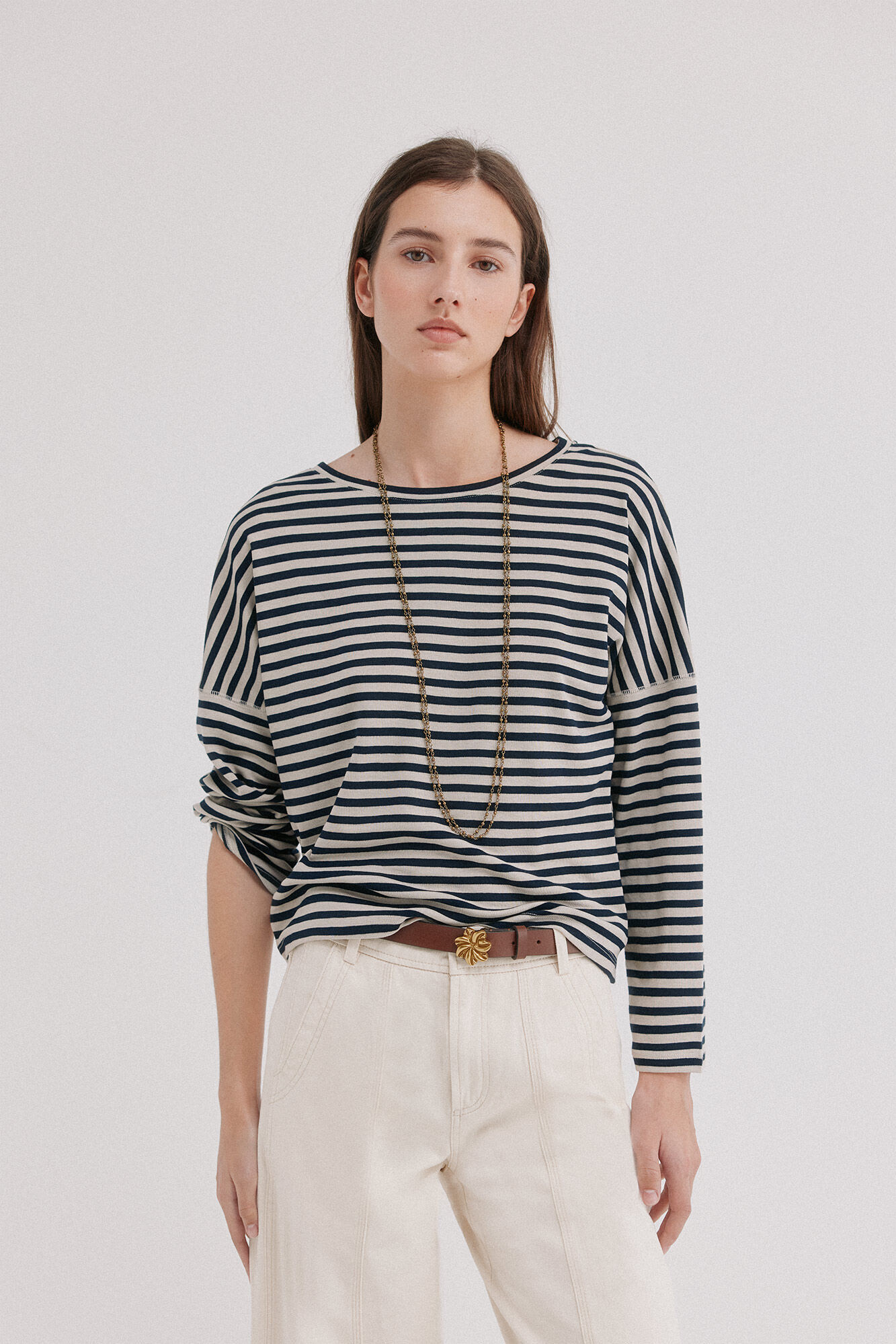 Hoss Intropia Malena. T-shirt riscas