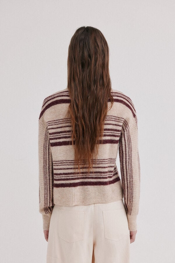 Hoss Intropia Imma.Camisola riscas Khaki