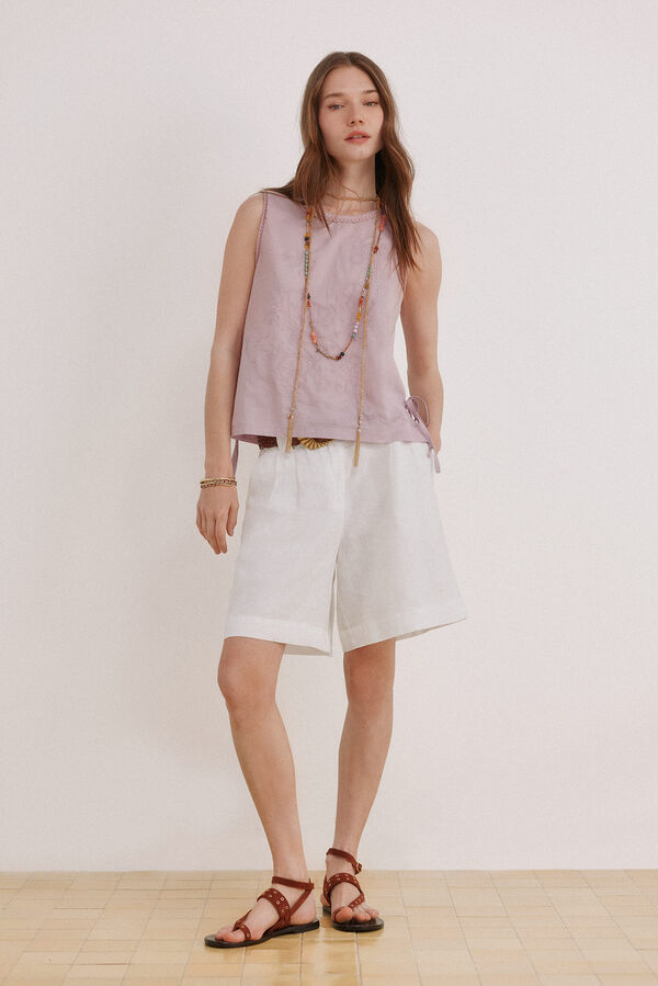 Hoss Intropia Marcela. Embroidered top Purple