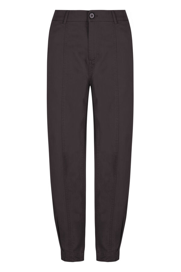 Hoss Intropia Paloma. Cotton trousers with darts Gray