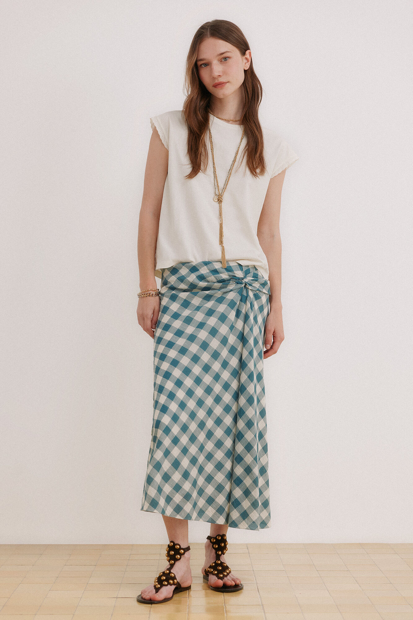 Hoss Intropia Rocio. Falda cuadros