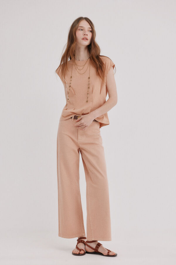 Hoss Intropia Margot. Fitted T-shirt Pink