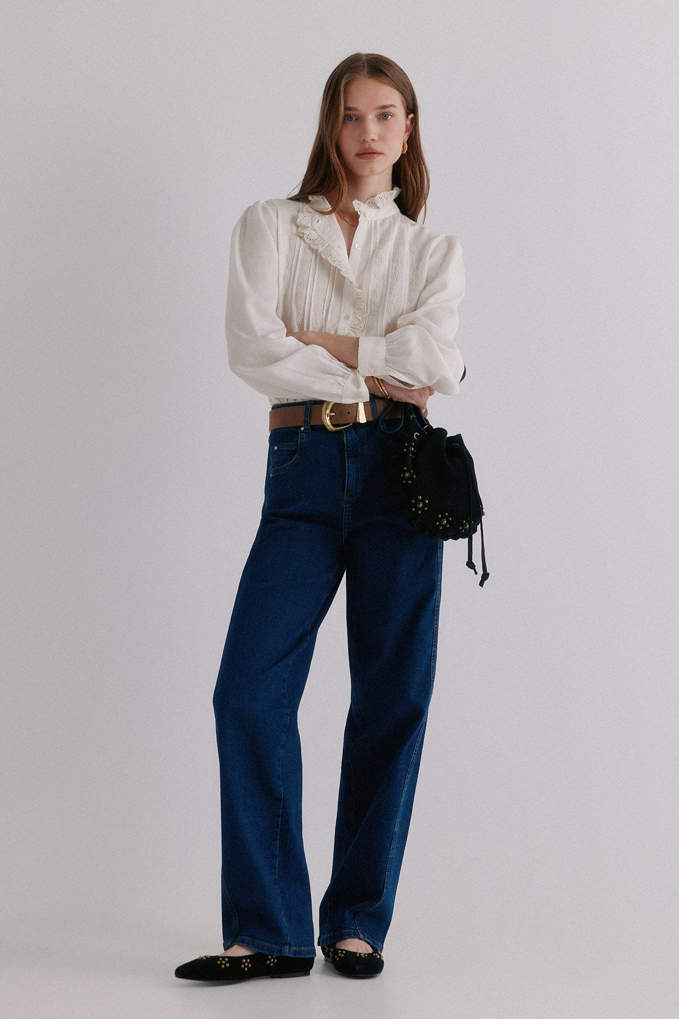 Hoss Intropia Babette. Jeans estruturado