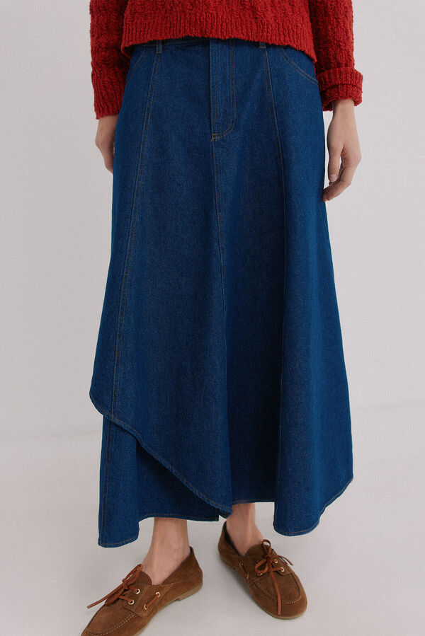 Hoss Intropia Regina. saia denim Azul
