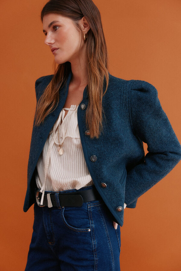 Hoss Intropia Fernanda. Sobretudo estilo austríaco Azul