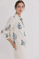 Hoss Intropia Blusa estampada Chanel Ecru