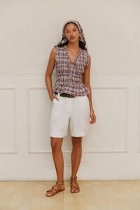 Hoss Intropia Bermuda em linho Pemar