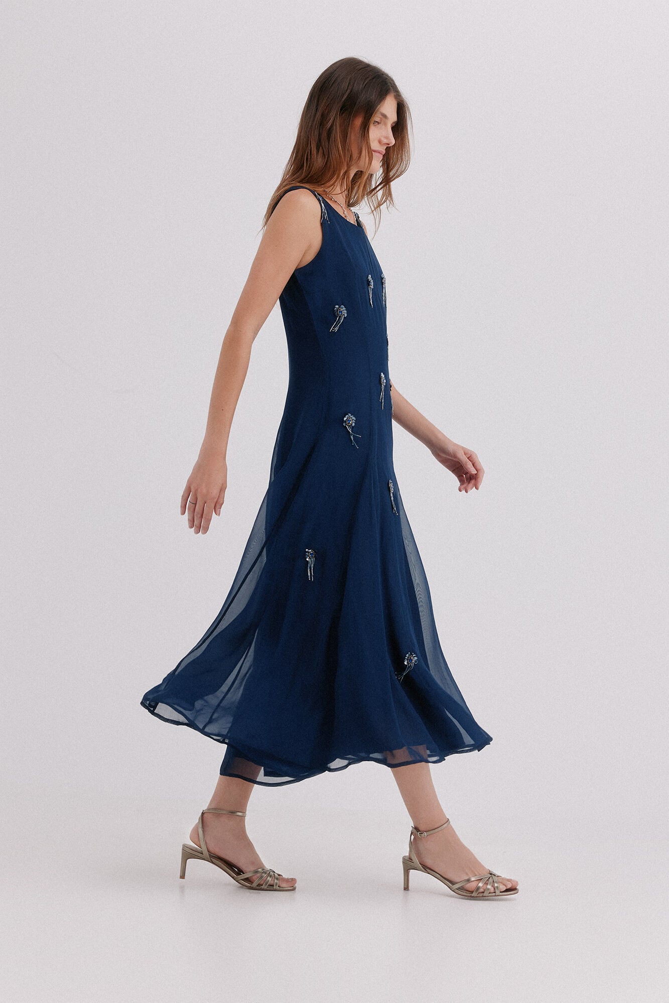 Hoss Intropia Althea. Vestido missangas