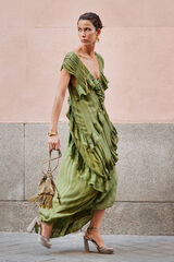 Hoss Intropia Adèle. Vestido bordado Amarillo