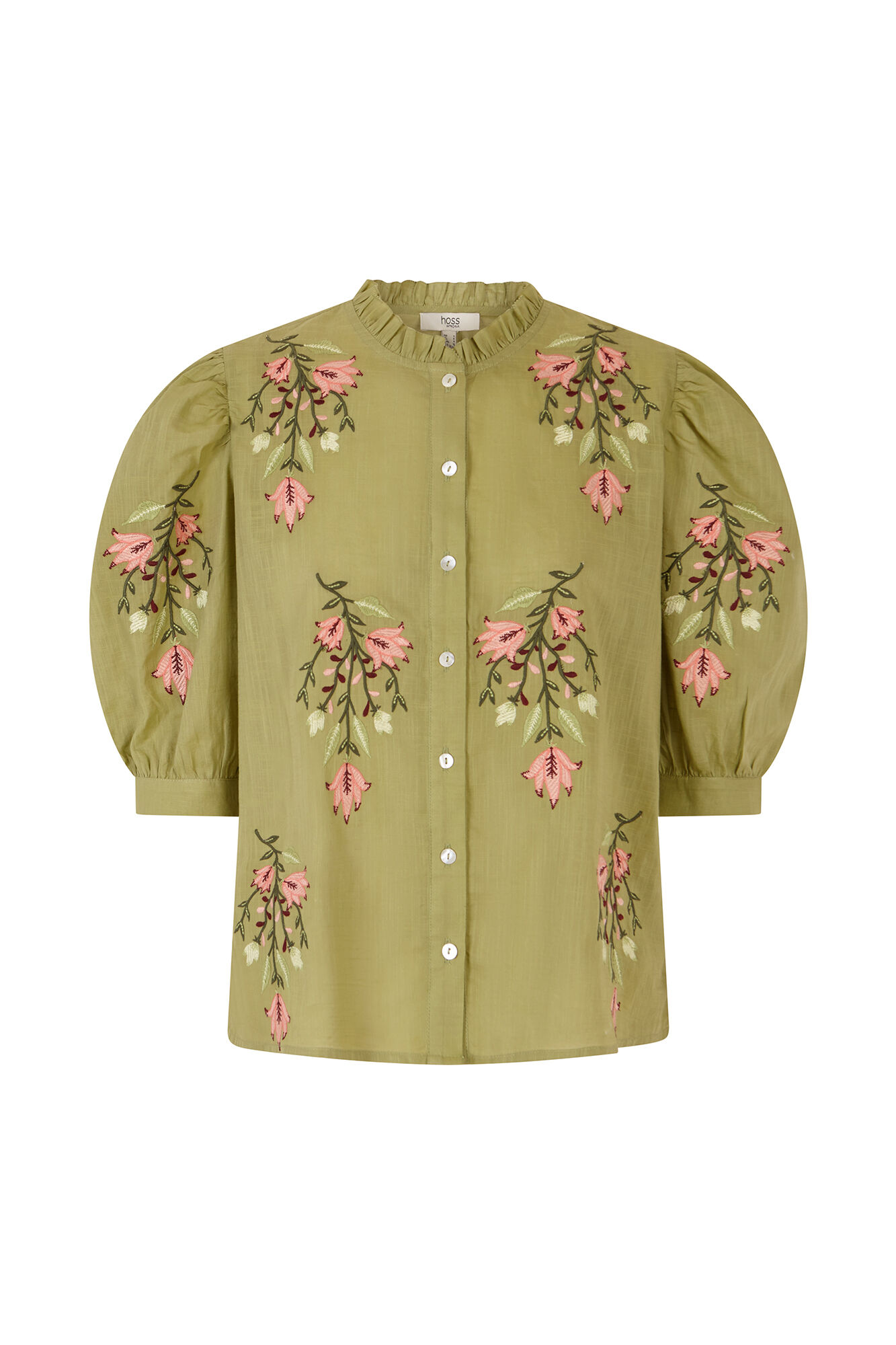Hoss Intropia Capri. Blusa bordado floral