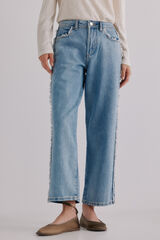 Hoss Intropia Berta. Jeans desfiado Azul