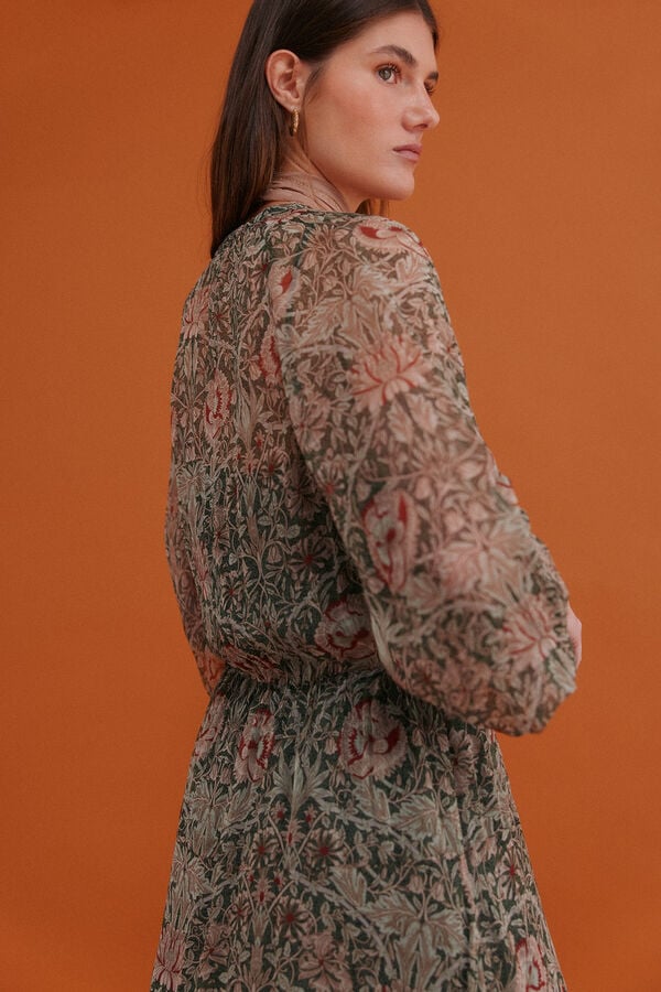 Hoss Intropia Aina. Vestido estampado Verde