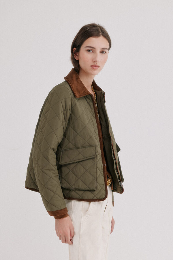 Hoss Intropia Devora. Casaco acolchoado Khaki