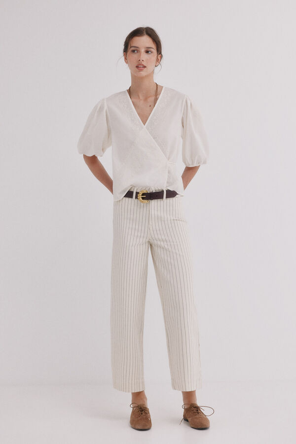Hoss Intropia Belinda. Jeans retos Ecru