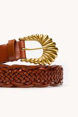 Hoss Intropia Linka. Cinto de fivela Castanho