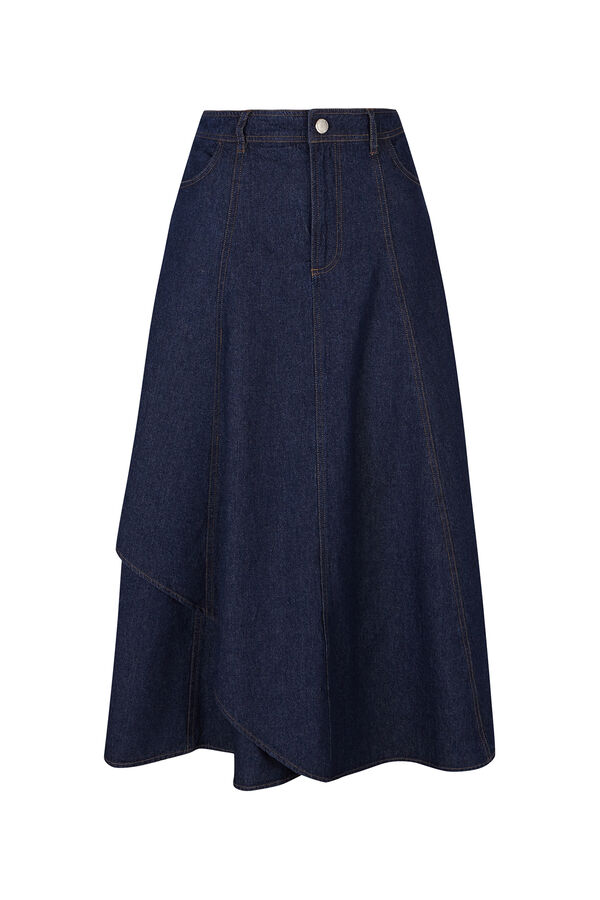 Hoss Intropia Regina. saia denim Azul