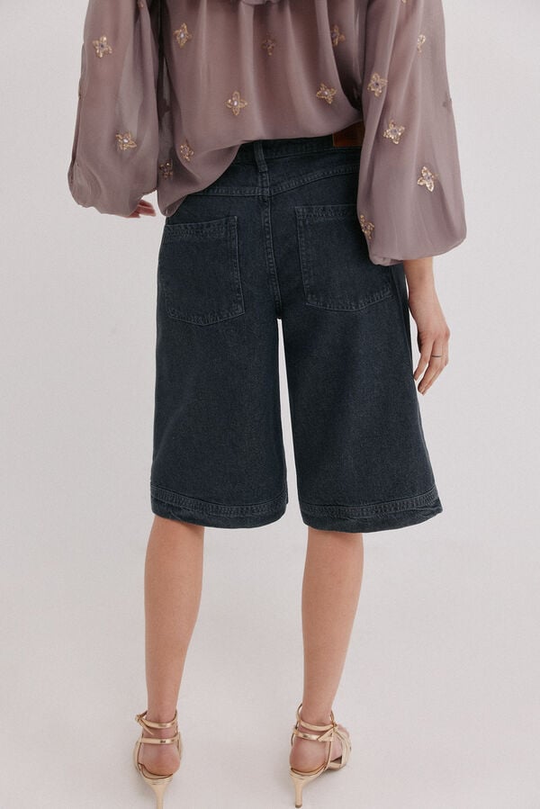 Hoss Intropia Babette. Bermudas denim Cinzento