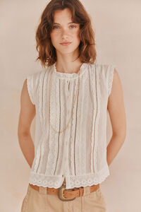 Hoss Intropia Gloria. Blusa bordada