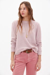 Hoss Intropia Tea. Striped sweatshirt Pink