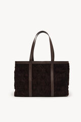 Hoss Intropia Neila. Bolso shopper de terciopelo Marron