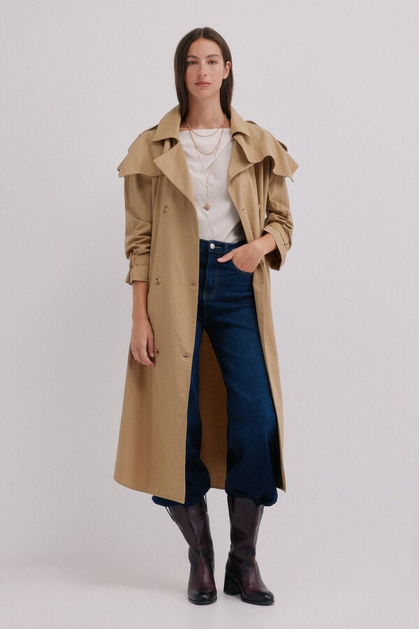 Hoss Intropia Constança. Blusa drapeada Ecru