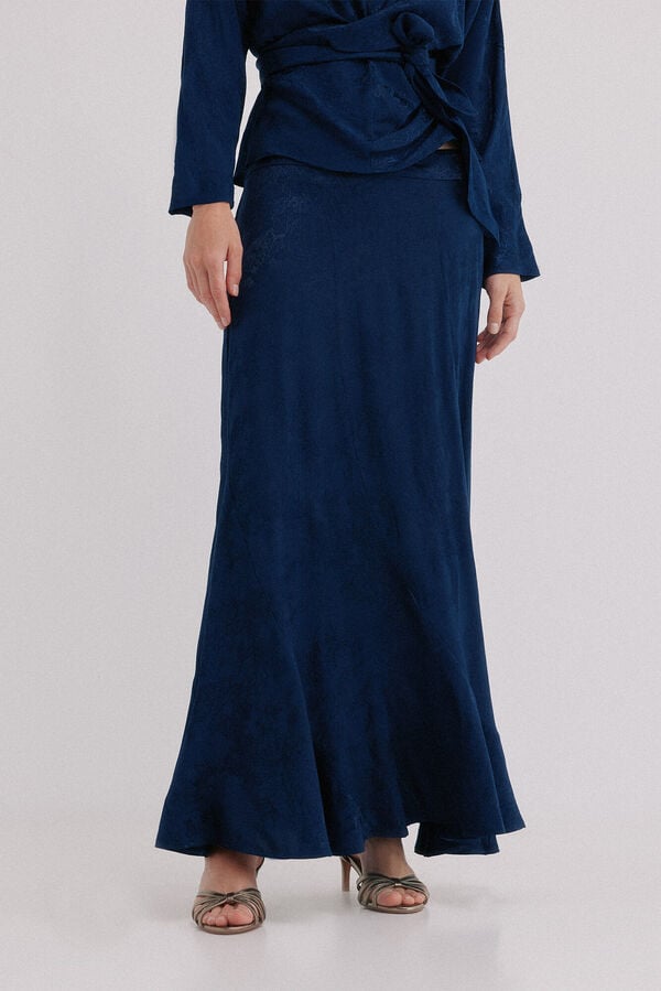 Hoss Intropia Raiven. Saia midi Azul