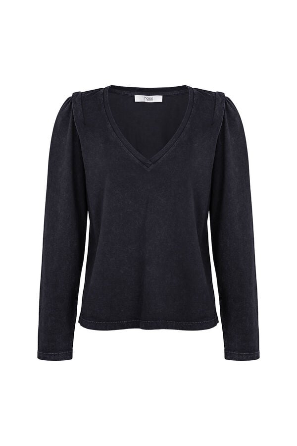 Hoss Intropia Maialen. T-shirt com efeito lavado Preto