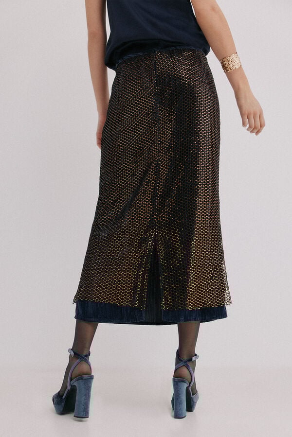 Hoss Intropia Riley. Saia lantejoulas Multicolorido