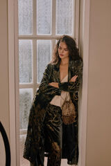 Hoss Intropia Elodie. Casaco jacquard Azul