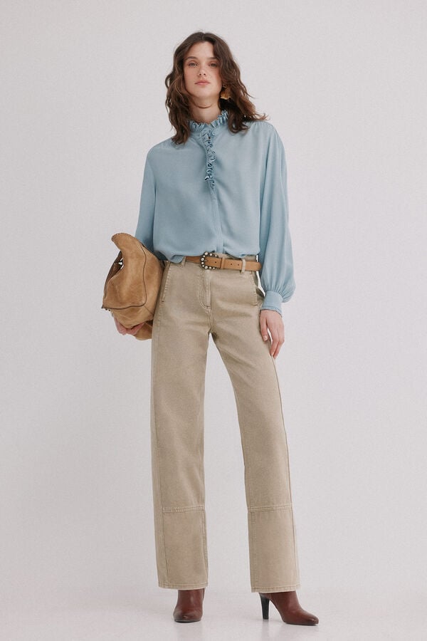 Hoss Intropia Carlota. Blusa romântica Azul