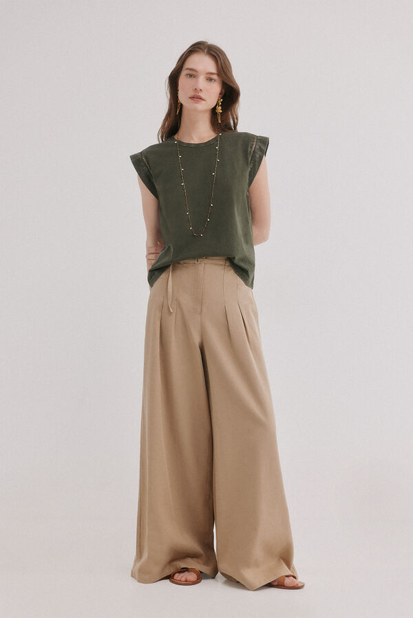 Hoss Intropia Mafi. T-shirt gola redonda Verde