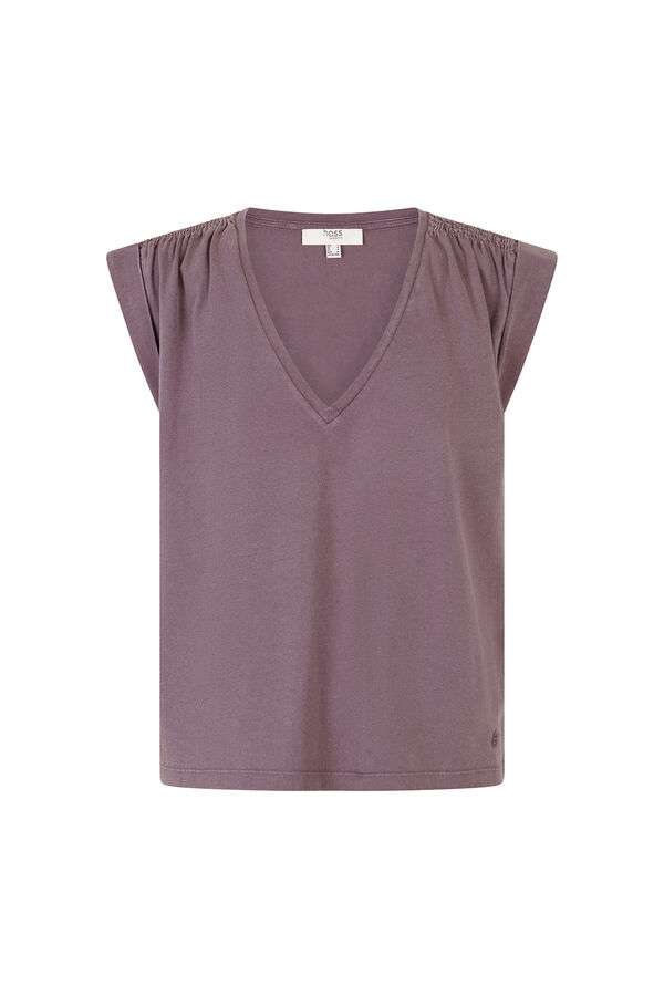 Hoss Intropia Mabel. Flap T-shirt Purple