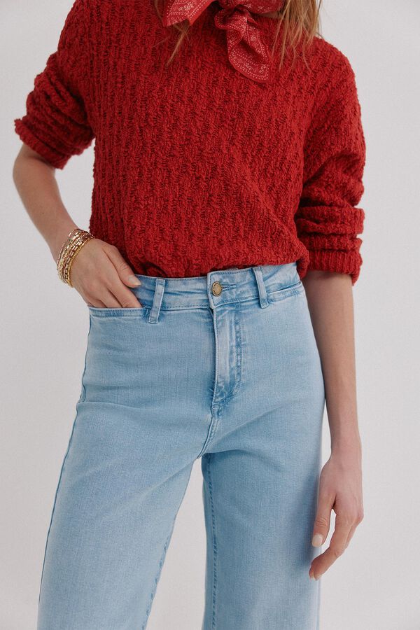 Hoss Intropia B&aacute;rbara. Jeans perna larga Azul