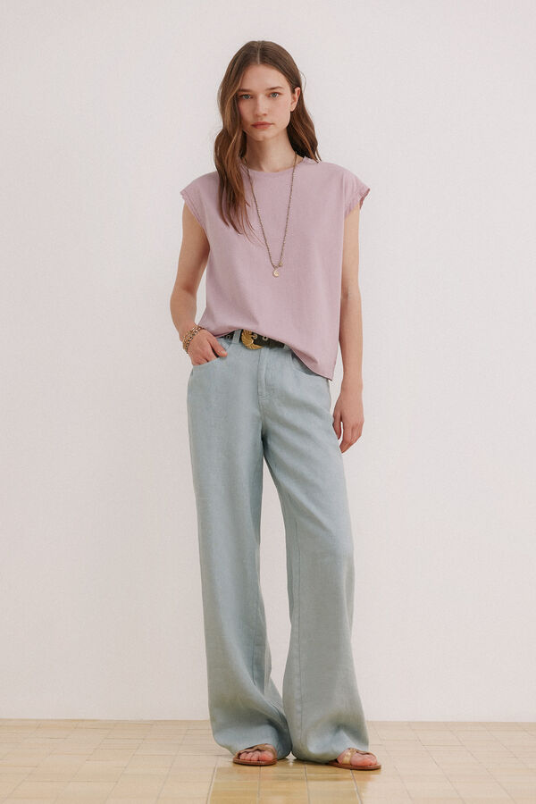 Hoss Intropia Momo. T-shirt lavada Roxo