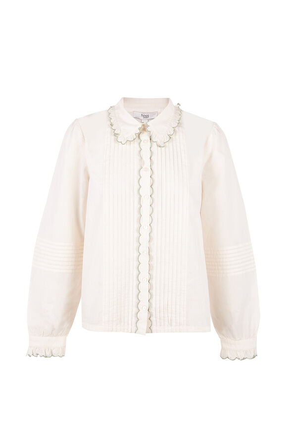 Hoss Intropia Catalina. Blusa romântica Ecru