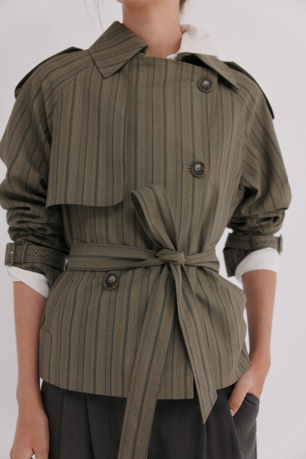 Hoss Intropia Elvira. Trench curto Verde