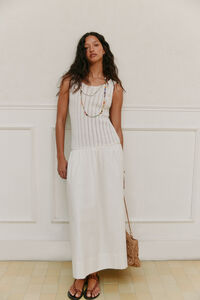 Hoss Intropia Alba. Vestido de malha combinado 