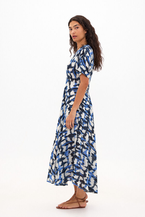 Hoss Intropia ELA. Flowing printed dress Blue