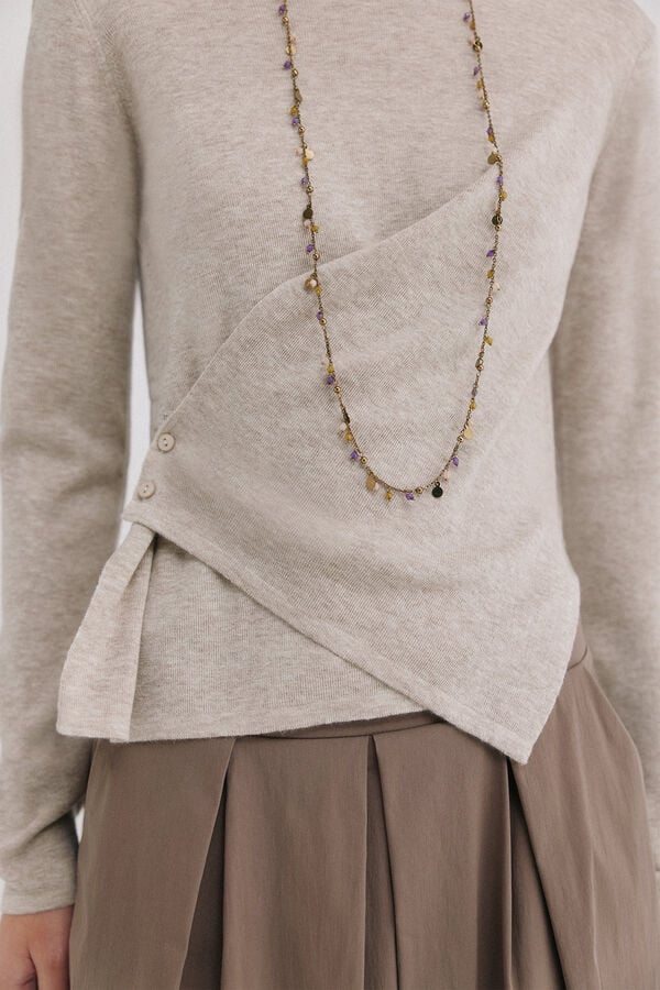 Hoss Intropia Isolde. Camisola cruzada Ecru