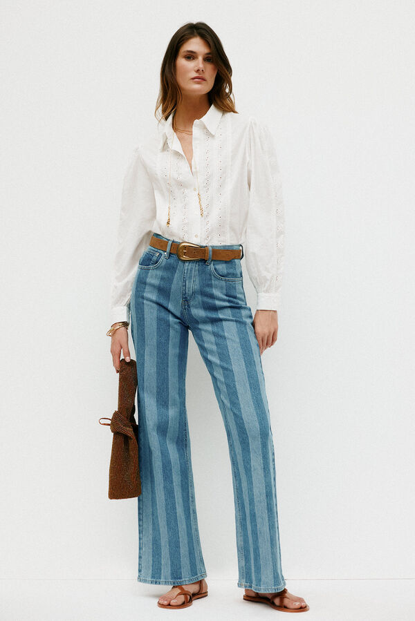 Hoss Intropia Carmen. Blusa minimalista Branco