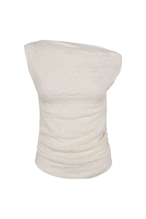 Hoss Intropia Marga. T-shirt assim&eacute;trica  Ecru