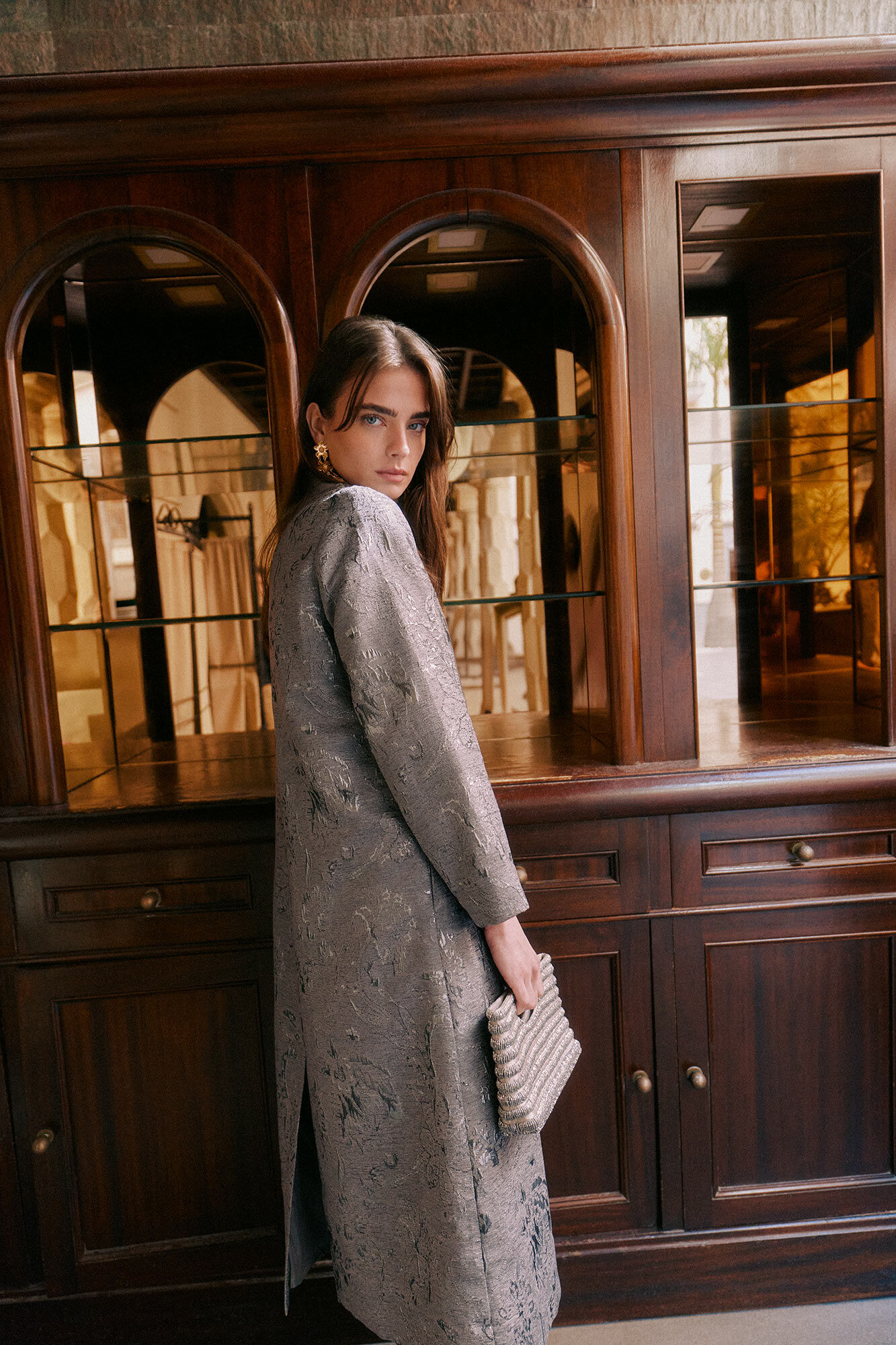 Hoss Intropia Eva. Quimono jacquard