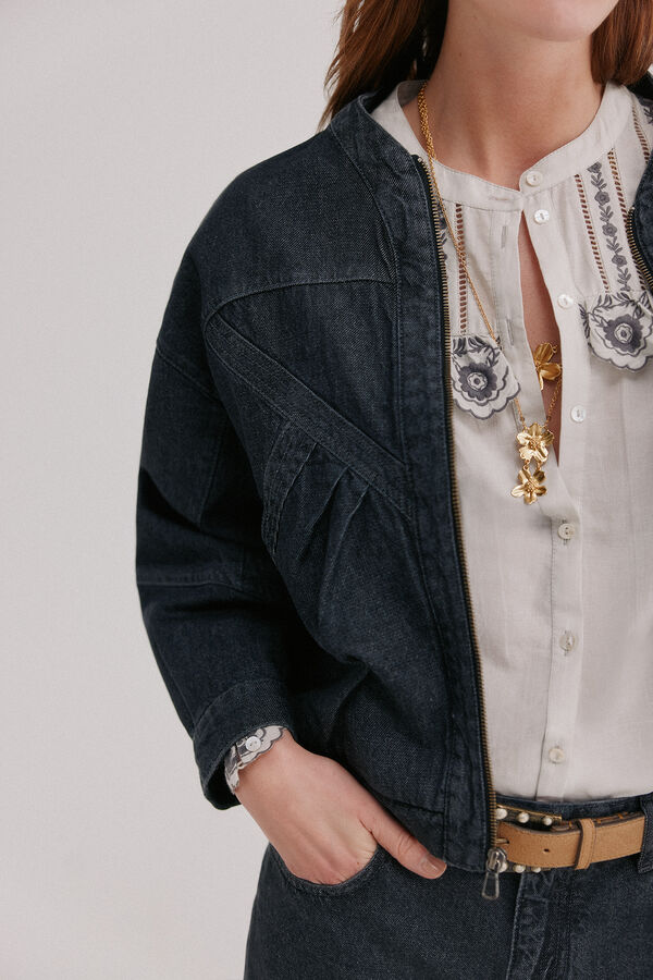 Hoss Intropia Erica. Casaco denim Cinzento