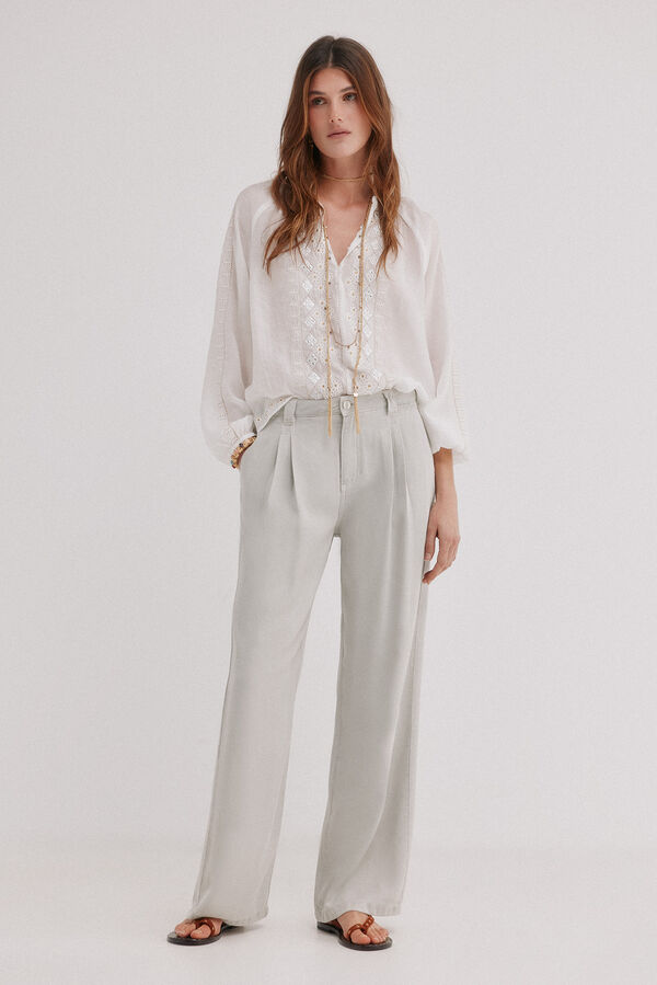 Hoss Intropia Bianca. Denim tencel Cinzento