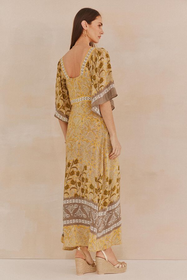 Hoss Intropia Leonora. Vestido estampado Amarelo